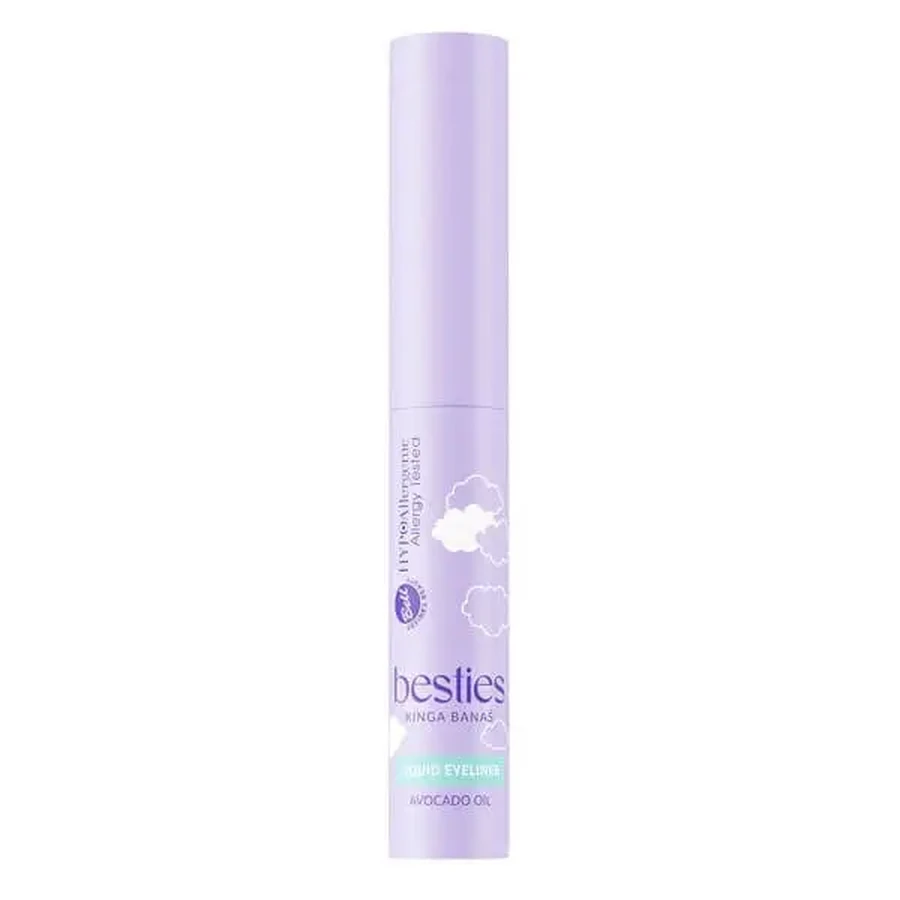 Bell Hypoallergenic x Besties Liquid Eyeliner, рідка підводка для очей, 01 Blackest Night, 4 г: ціни та характеристики