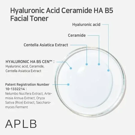 APLB Hyaluronic Acid Ceramide HA B5 Facial Toner, зволожуючий тонік для обличчя з гіалуроновою кислотою та церамідами, 160 мл: ціни та характеристики
