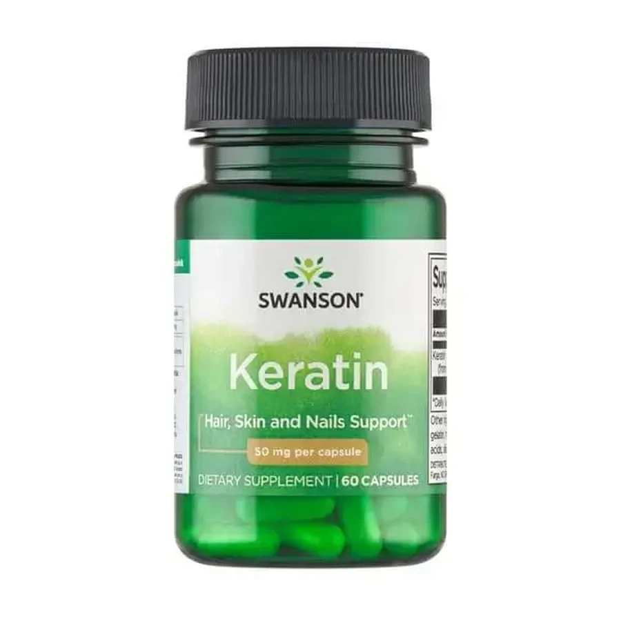 Swanson Keratin, капсули, 60 шт.: ціни та характеристики