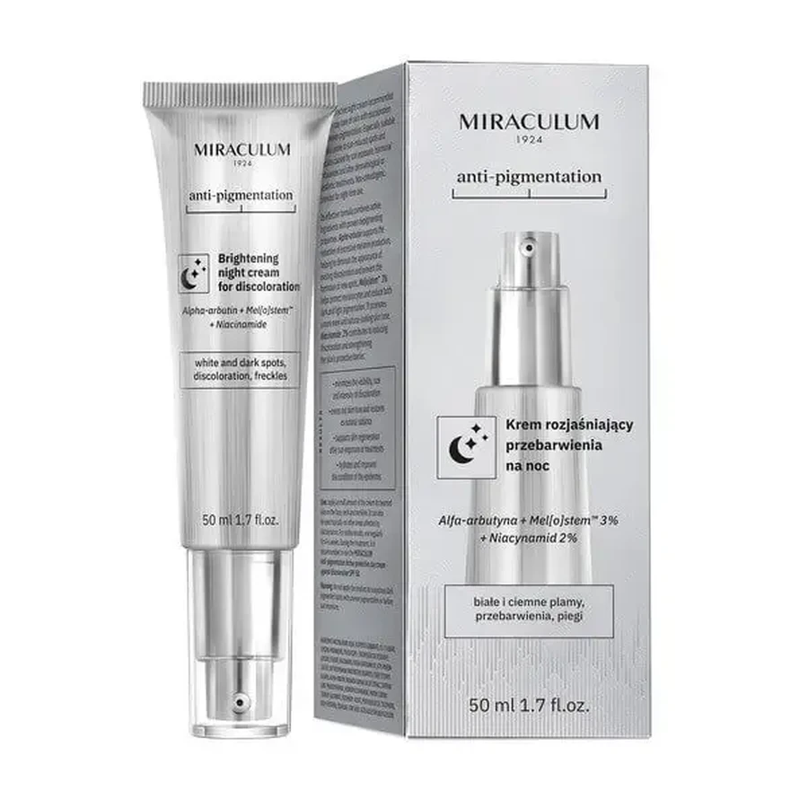 Miraculum Anti-Pigmentation, ночной крем для осветления пигментных пятен, 50 мл: цены и характеристики