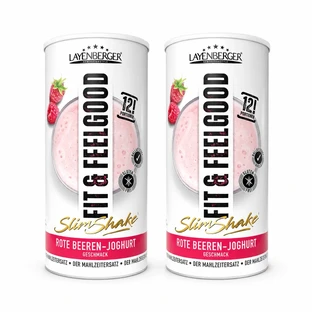 Layenberger Shake Fit+Feelgood Slim с йогуртом и красными ягодами, 2x396 г
