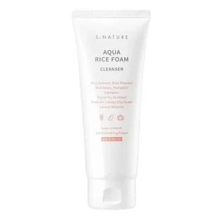 S. Nature Aqua Rice, рисова пінка для вмивання обличчя, 160 мл