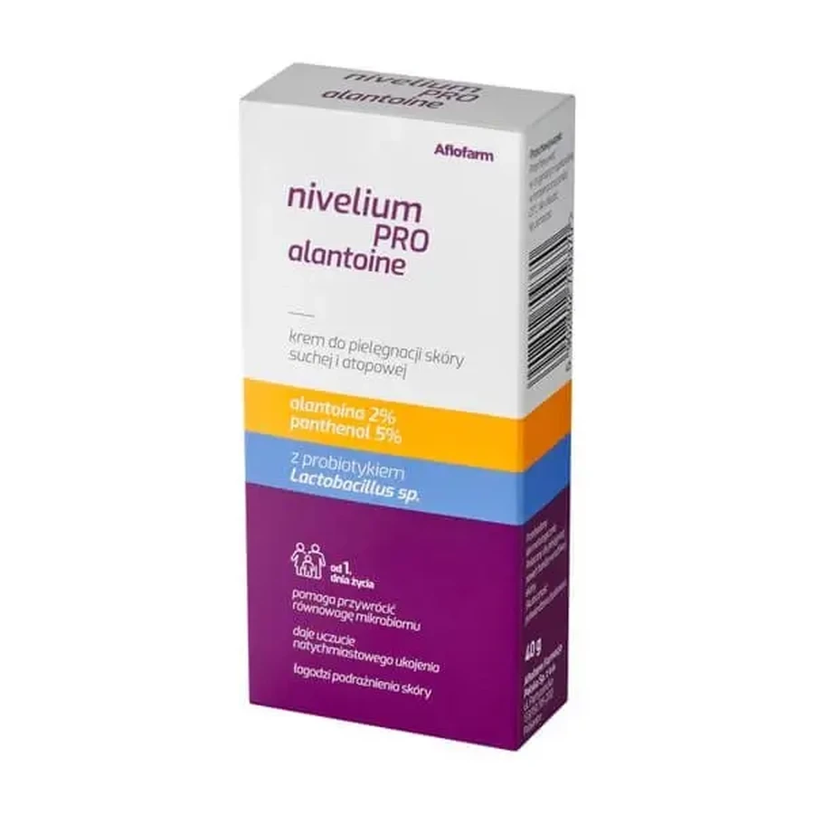 Nivelium PRO Alantoine, крем для догляду за сухою та атопічною шкірою, 40 г: ціни та характеристики