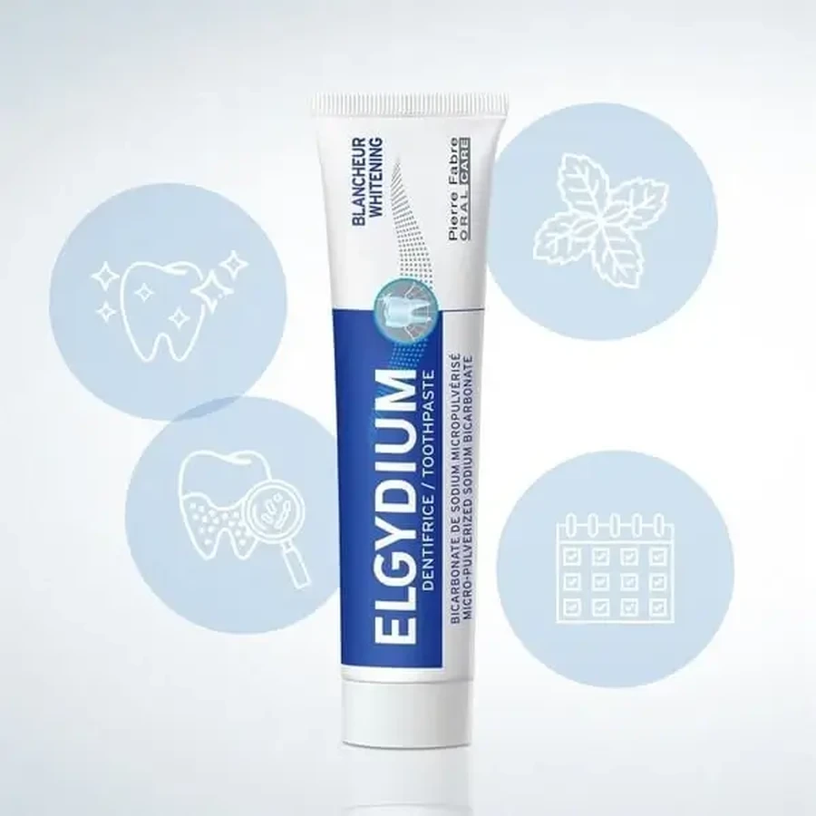 Набір 2 × 75 мл, Elgydium Whitening, зубна паста, відбілююча: ціни та характеристики