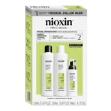 Nioxin System 2, набір для зміцнення натурального волосся з прогресуючим випадінням, шампунь 150 мл + кондиціонер 150 мл + сироватка 40 мл