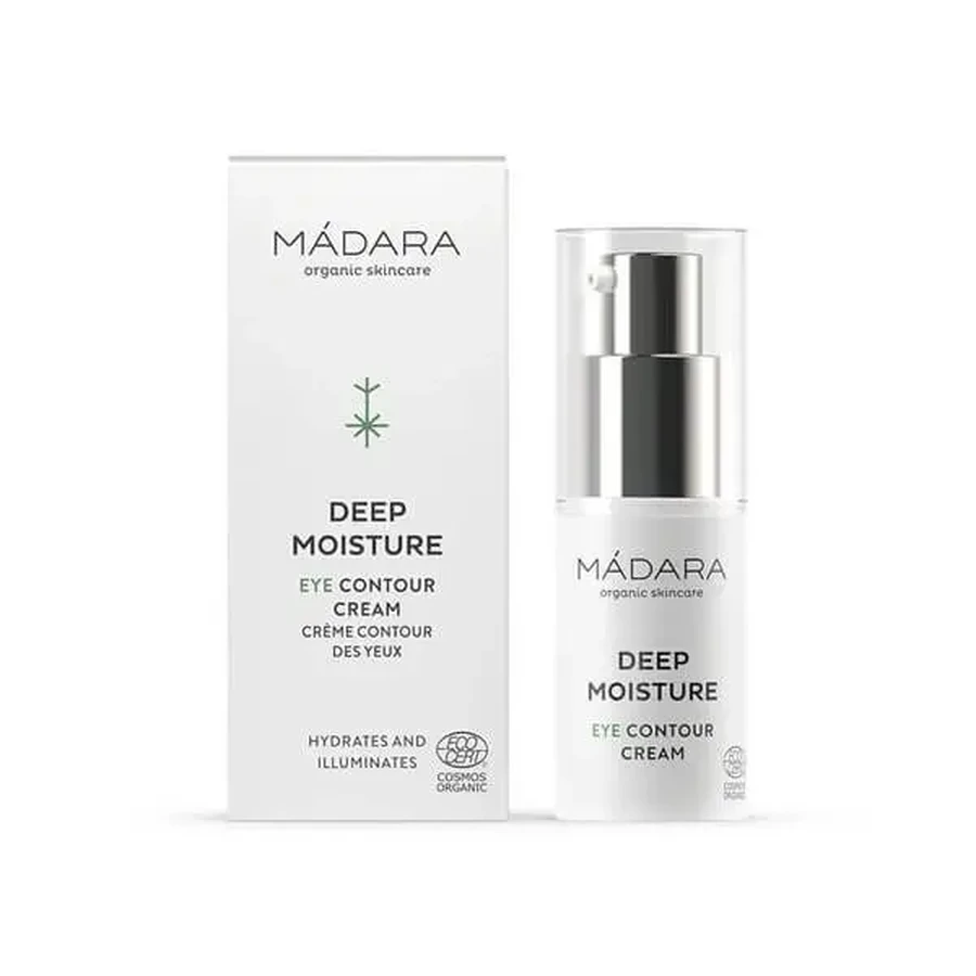 Madara Deep Moisture Eye Contour Cream, крем для зони навколо очей з глибоким зволожувальним ефектом, 15 мл: ціни та характеристики