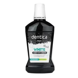 Dentica by Tołpa Black White, відбілюючий ополіскувач для ротової порожнини з активованим вугіллям, 500 мл