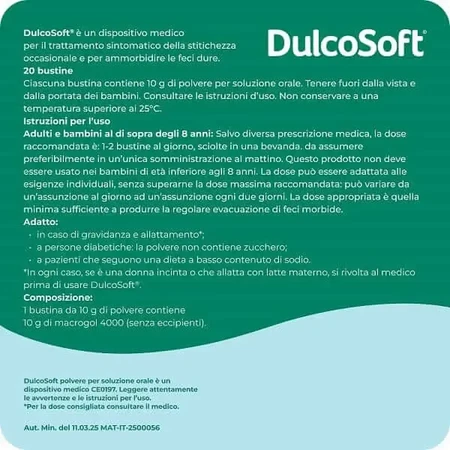 Dulcosoft — порошок для приготовления раствора для перорального применения, 2 × 20 пакетиков: цены и характеристики
