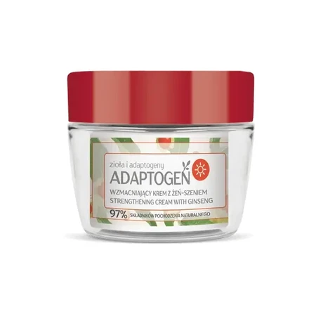 Flos-Lek Adaptogen, укрепляющий дневной крем с женьшенем, заправка, 50 мл: цены и характеристики