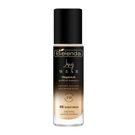Bielenda Long Wear, матирующий тональный крем, Sunny Beige 05, 30 мл: цены и характеристики