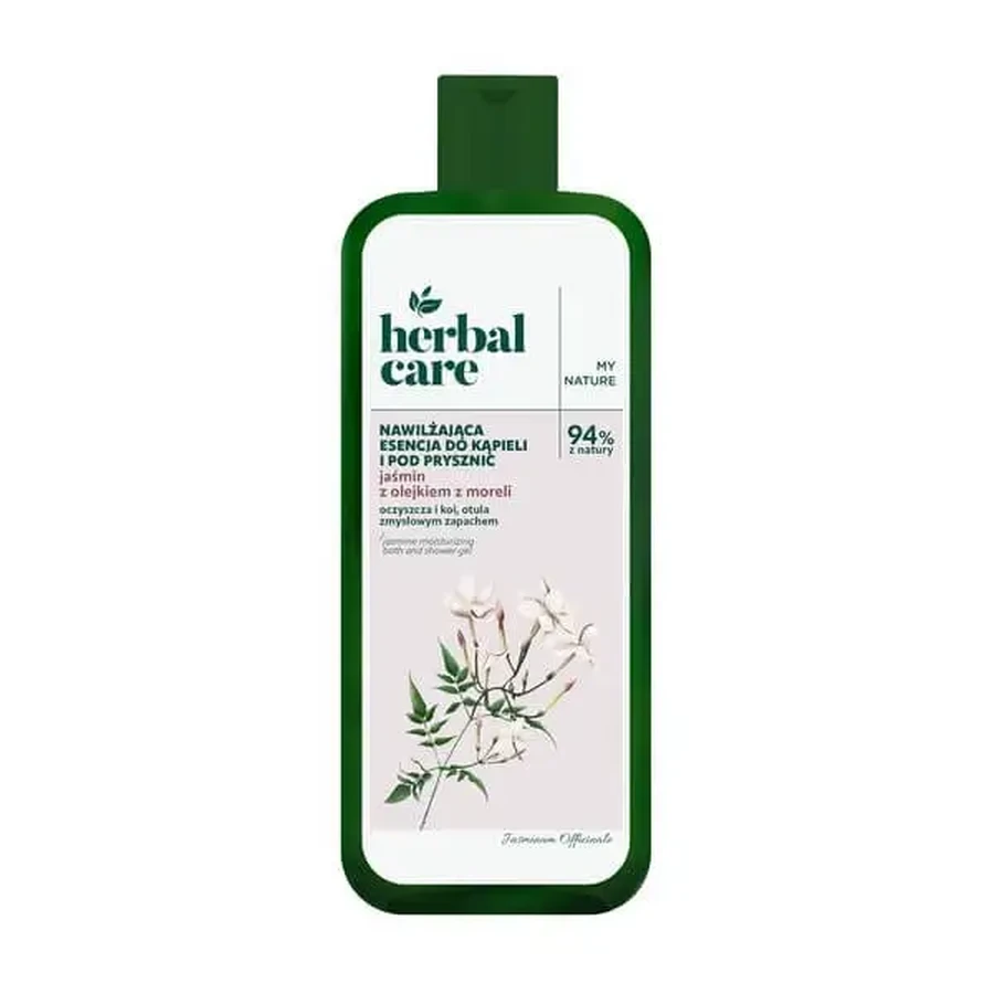 Herbal Care, зволожуюча есенція для ванни та душу, жасмин з абрикосовою олією, 400 мл: ціни та характеристики