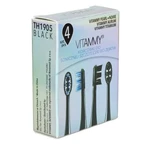 Vitammy, насадки для звуковой зубной щетки Pearl+, черного цвета, 4 шт.: цены и характеристики