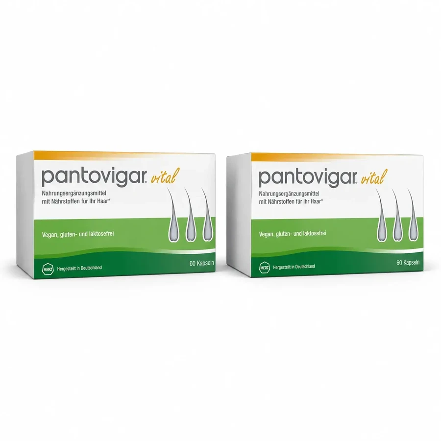 Pantovigar Vital для волос — питательные капсулы, 2 х 60 капсул: цены и характеристики