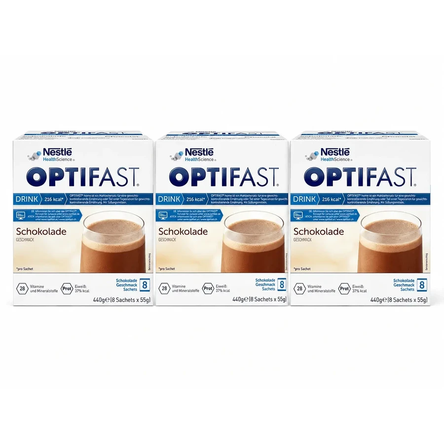OPTIFAST — шоколадный напиток, 3x8 штук: цены и характеристики