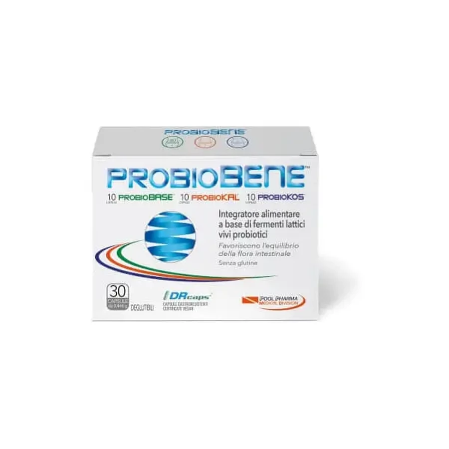 Pool Pharma Probiobene — веганська харчова добавка з пробіотичними молочнокислими бактеріями, 30 капсул: ціни та характеристики