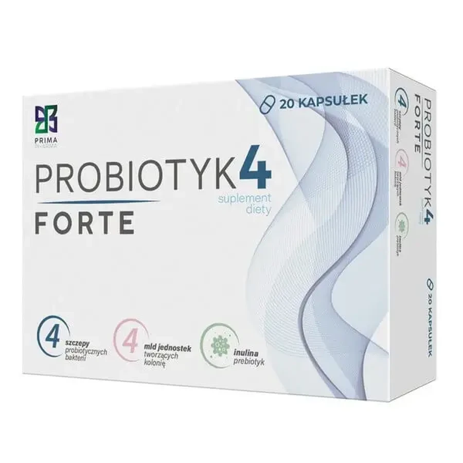 Prima Pharma Probiotyk 4 Forte, капсулы, 20 шт.: цены и характеристики