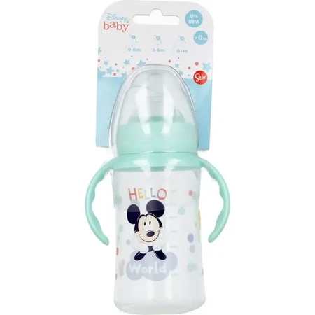 Stor Disney baby mickey mouse — пляшечка з силіконовими ручками, 360 мл: ціни та характеристики