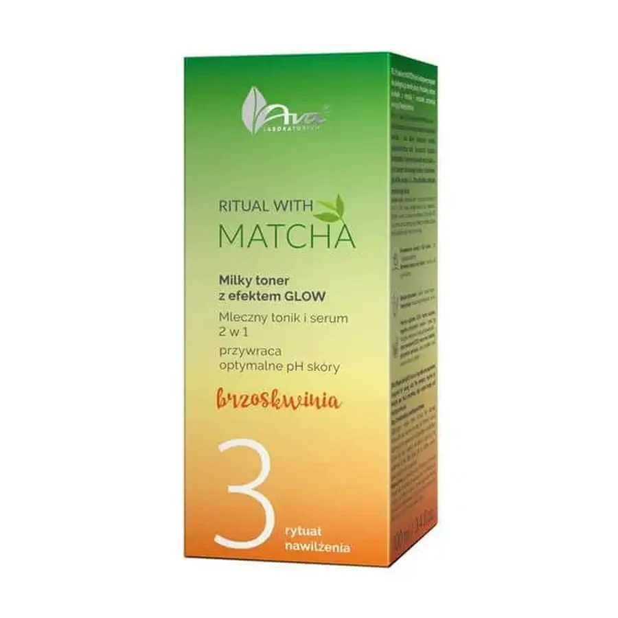 AVA Ritual with Matcha, молочный тоник и сыворотка для лица, 2 в 1, 100 мл: цены и характеристики