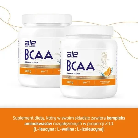 ALE BCAA со вкусом апельсина, порошок, 500 г: цены и характеристики