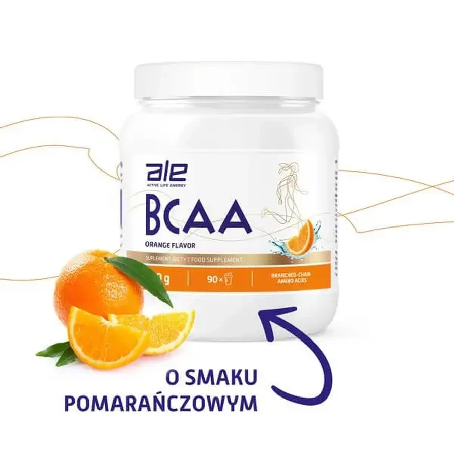 ALE BCAA со вкусом апельсина, порошок, 500 г: цены и характеристики