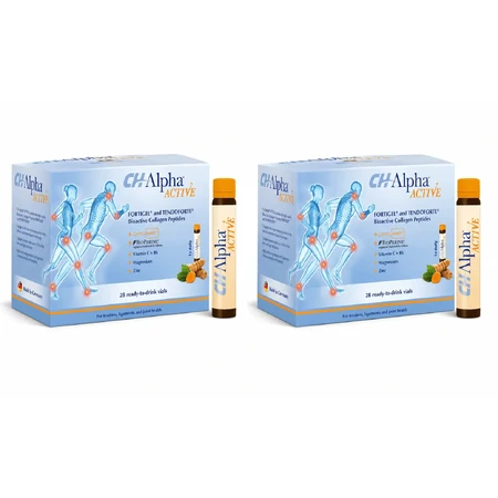 CH Alpha Active — формула «Коллаген 4 в 1», 2×28 питьевых ампул, Gelita Health: цены и характеристики
