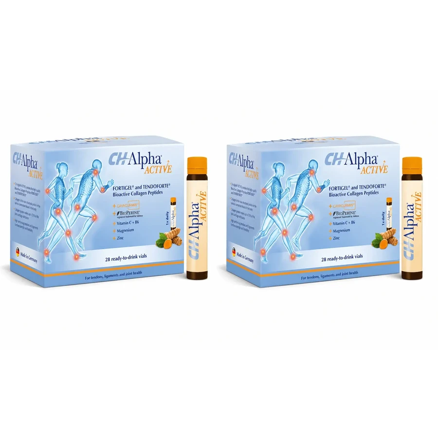 CH Alpha Active — формула «Коллаген 4 в 1», 2×28 питьевых ампул, Gelita Health: цены и характеристики