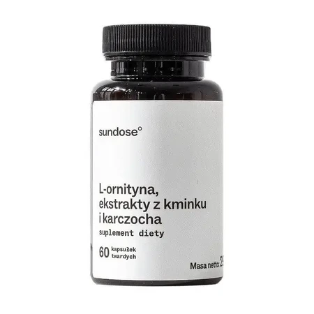 Sundose L-орнитин, экстракты тмина и артишока, твердые капсулы, 60 шт.: цены и характеристики