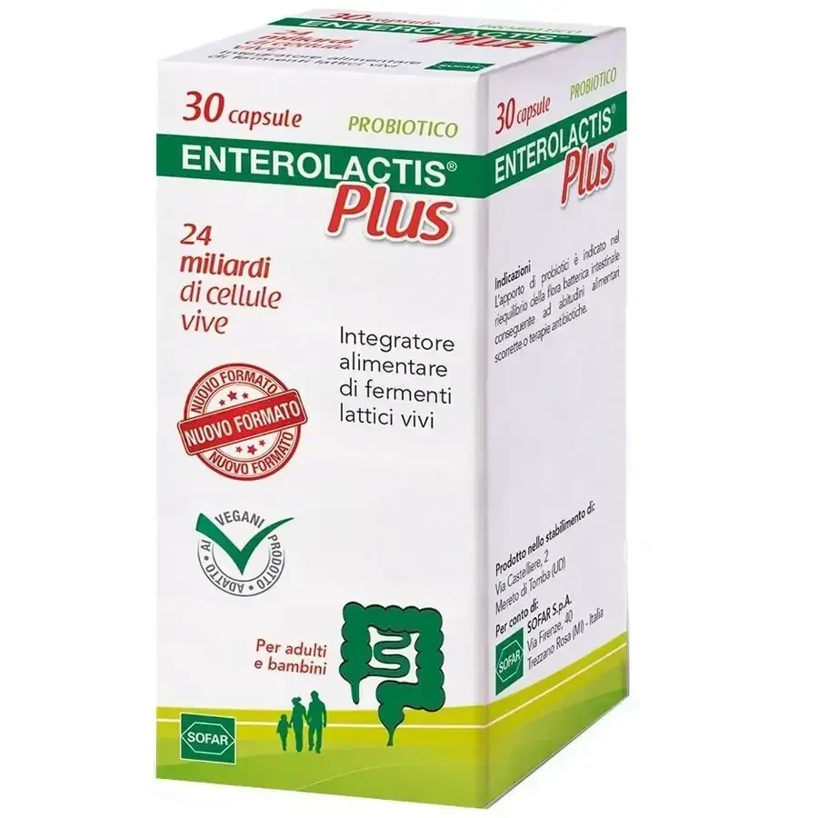 Enterolactis Plus, 2×30 капсул, Sofar: цены и характеристики
