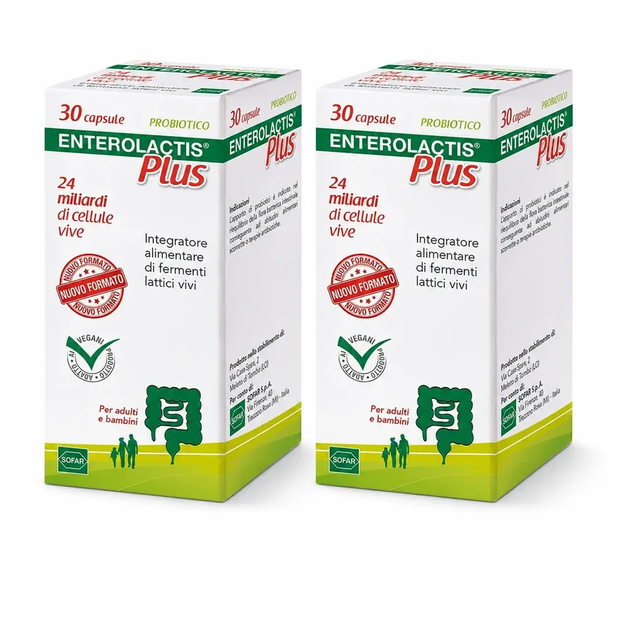 Enterolactis Plus, 2×30 капсул, Sofar: цены и характеристики