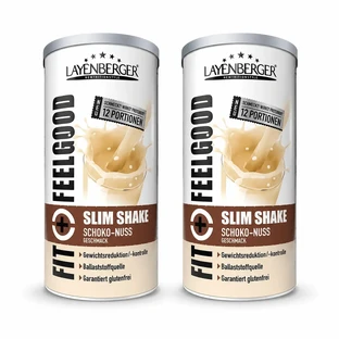 Shake Fit+Feelgood Slim с шоколадом и орехами, 2 х 396 г