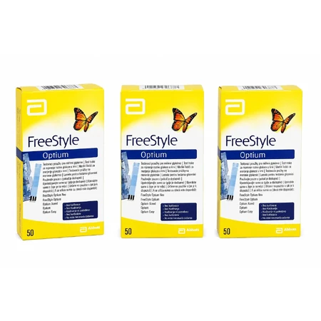Abbott FreeStyle Optium Benzi, тест-смужки, 3x50 шт.: ціни та характеристики