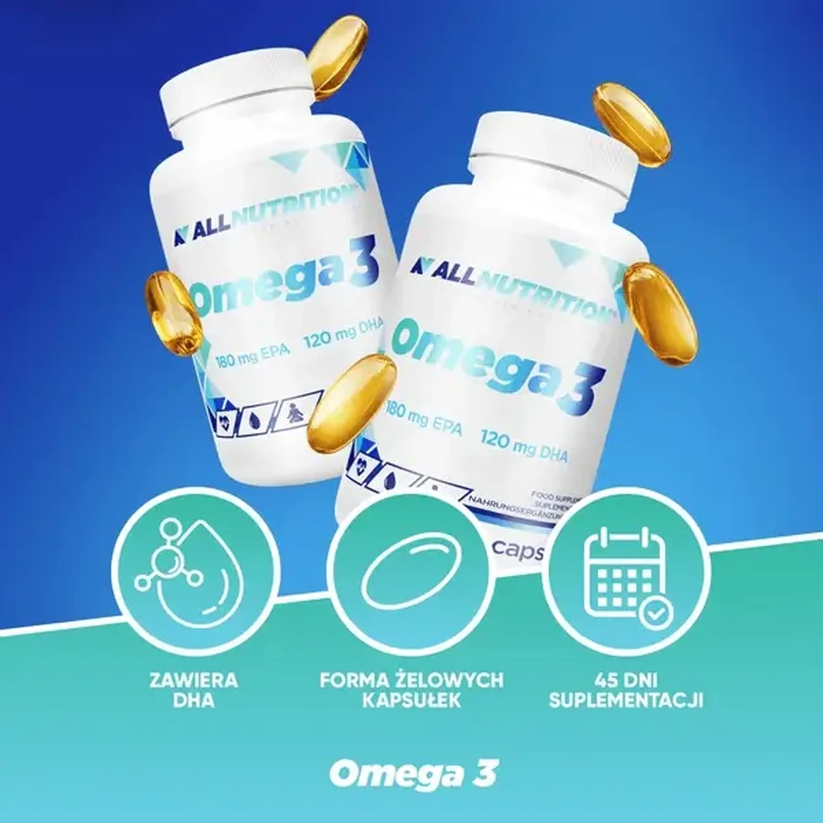 Набор из 2 упаковок Allnutrition Omega 3, капсулы, 90 шт.: цены и характеристики