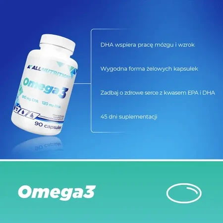 Набор из 2 упаковок Allnutrition Omega 3, капсулы, 90 шт.: цены и характеристики