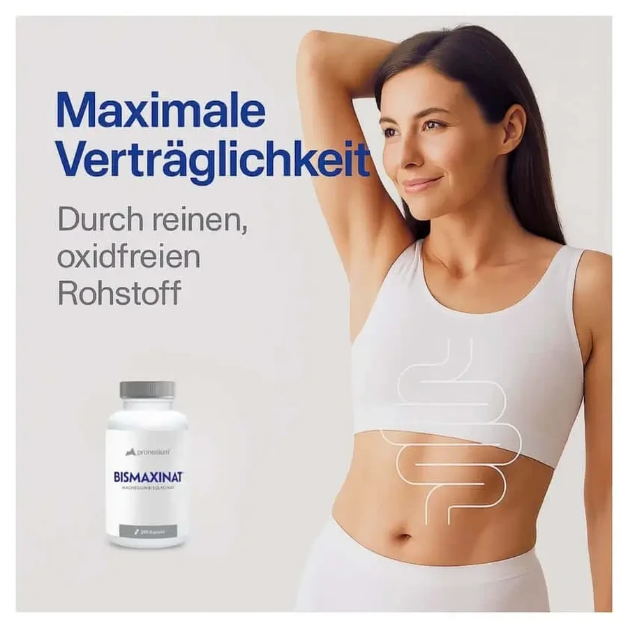 BISMAXINAT® Магнезій-бісгліцимат — капсули магнезію гліцинату, 2×200 шт.: ціни та характеристики
