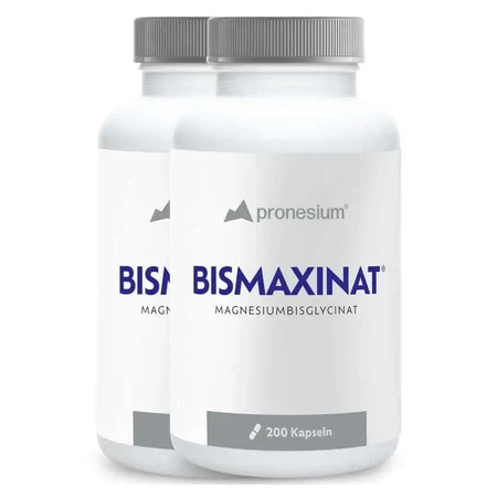 BISMAXINAT® Магнезій-бісгліцимат — капсули магнезію гліцинату, 2×200 шт.: ціни та характеристики