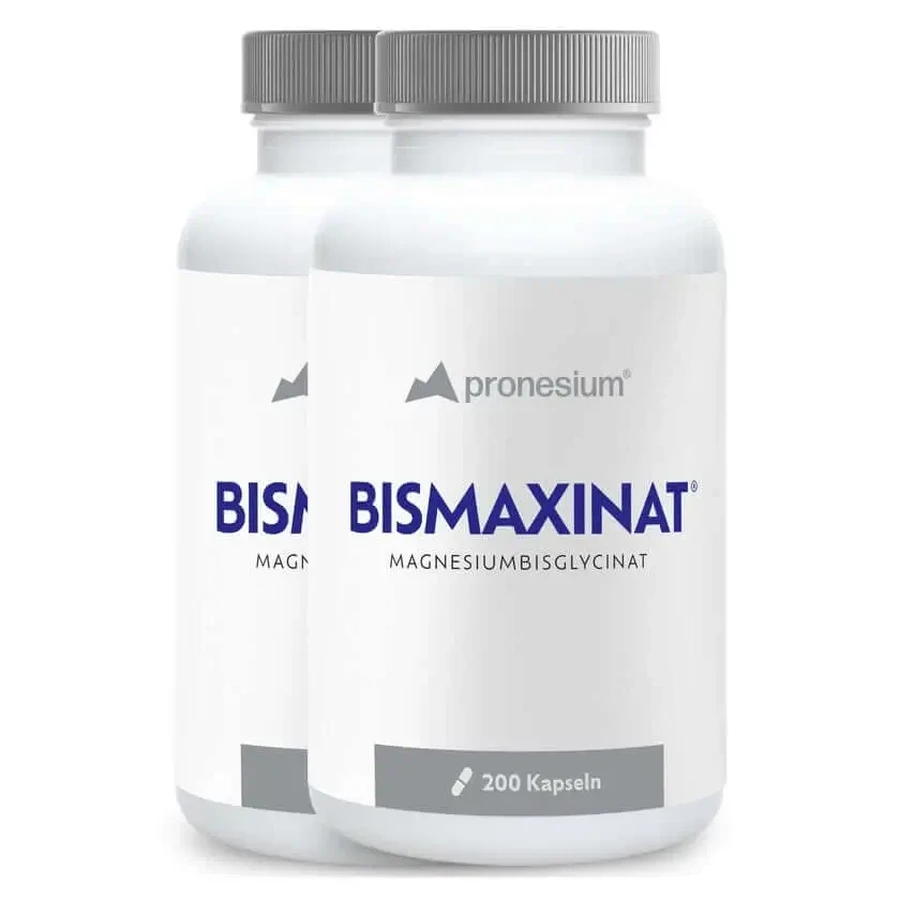 BISMAXINAT® Магнезій-бісгліцимат — капсули магнезію гліцинату, 2×200 шт.: ціни та характеристики
