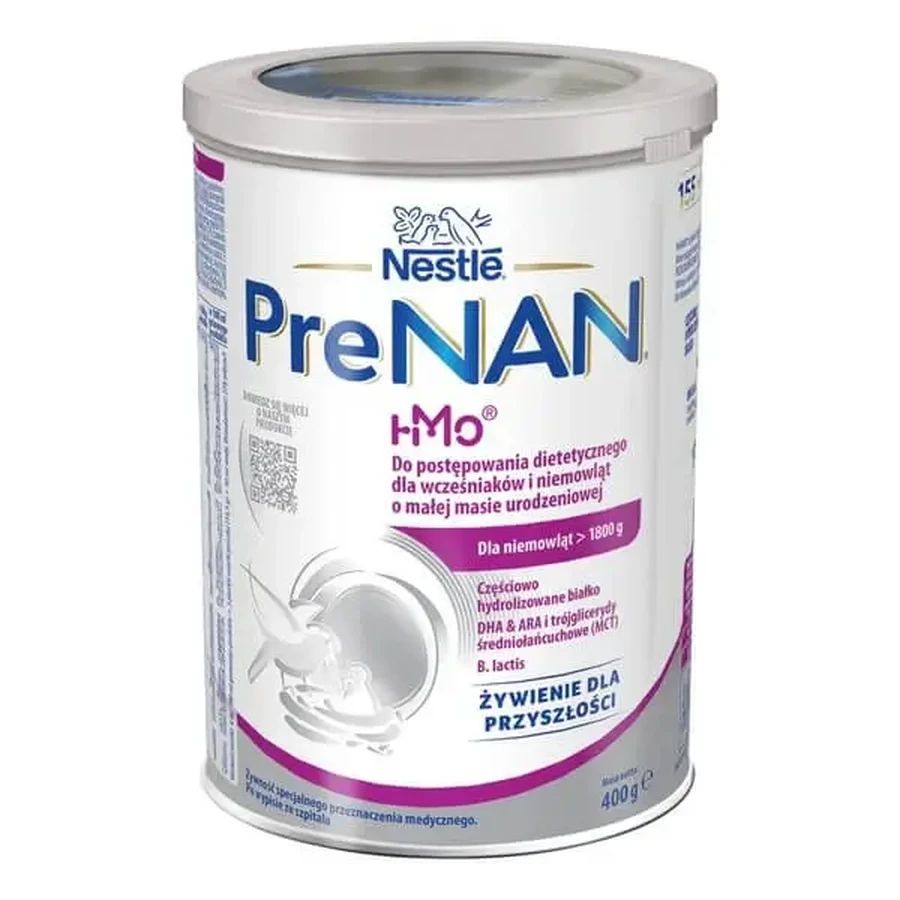 PreNAN, харчовий продукт спеціального медичного призначення для дієтичного харчування недоношених дітей та немовлят, порошок, 400 г: ціни та характеристики