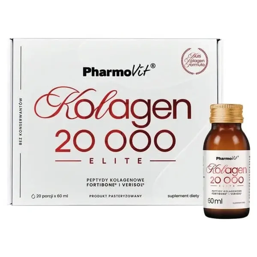 Pharmovit Колаген 20 000 ELITE, рідина, 60 мл × 20 шт.: ціни та характеристики