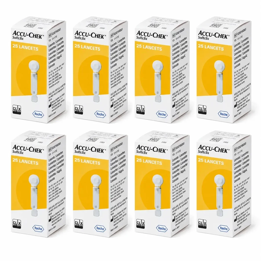 Стерильні голки Softclix Accu Chek, 8x25 штук, Roche: ціни та характеристики