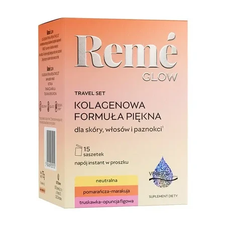 Reme Glow «Колагенова формула краси» — дорожній набір, пакетики з порошком, різні смаки, 15 шт.: ціни та характеристики