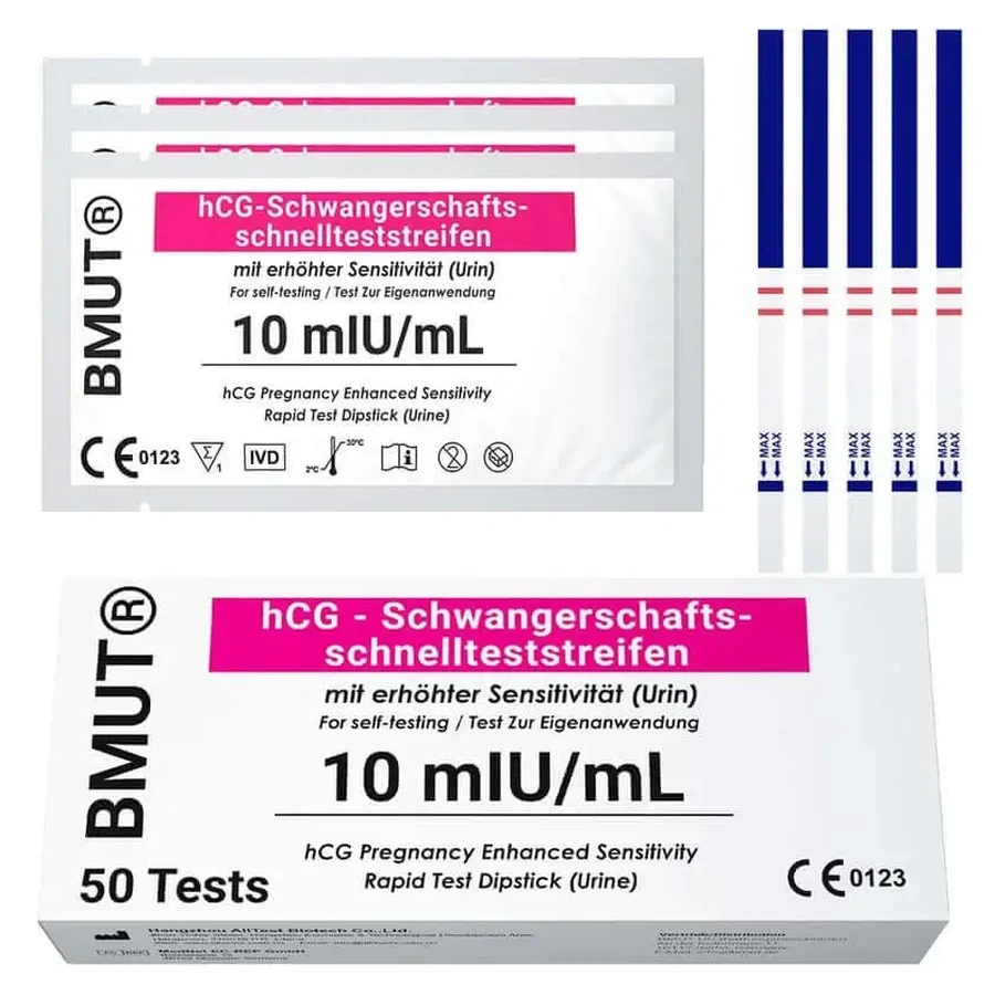 BMUT Тест на беременность сверхчувствительный 10 мМЕ/мл, 50 шт.: цены и характеристики