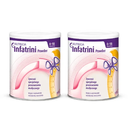 Сухое молоко для кормления младенцев Infatrini, с рождения, 2 × 400 г, Nutricia: цены и характеристики