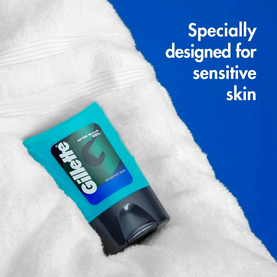 Gillette — заспокійливий гель після гоління, 3 × 75 мл: ціни та характеристики