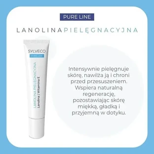 Sylveco Pure Line, ухаживающая ланолина, 15 мл