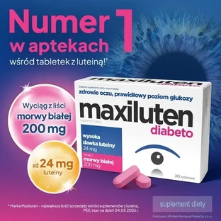 Maxiluten Diabeto, таблетки, 30 шт.