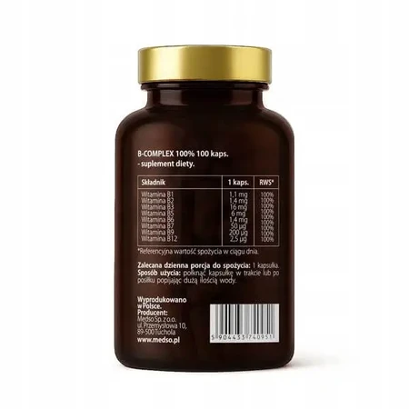Medso B-Complex 100%, капсулы, 100 шт.: цены и характеристики