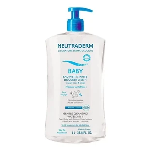 Neutraderm Baby, м'яка миюча вода 3 в 1, 1 л