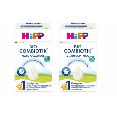 HiPP 1 Bio Combiotik, екологічне молочне суміш для немовлят, від народження, 2 × 550 г: ціни та характеристики