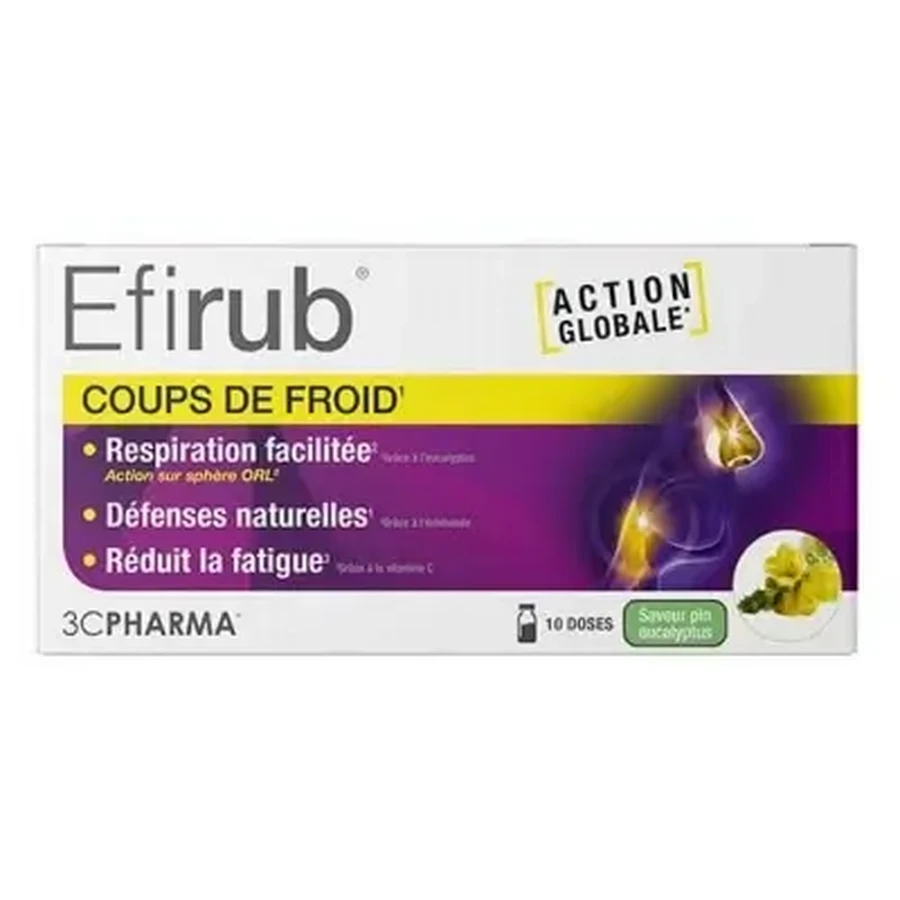 3C Pharma Efirub від застуди, 10 однодозових пакетиків: ціни та характеристики