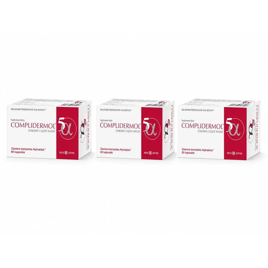 Complidermol 5-альфа, 3 х 60 капсул, Reig Jofre: цены и характеристики